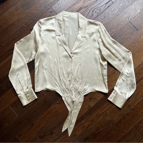 Wilfred Tie-Front Blouse - Picture 8 of 8